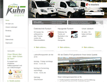 Tablet Screenshot of elektro-kuhn-ihringen.de